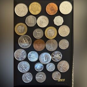 Mixed World Coin Lot- Middle East & Canada – Bahrain Kuwait UAE Lebanon +40 Coin